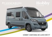Hobby Vantana de luxe k60 ft camper model 2024 exterieur voor grijs blauw