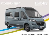 Hobby Vantana de luxe k60 ft camper model 2024 exterieur voor grijs blauw