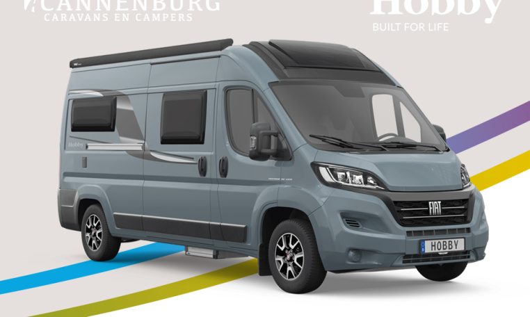 Hobby Vantana de luxe k60 ft camper model 2024 exterieur voor grijs blauw