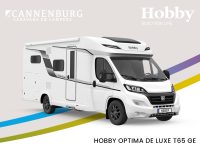 Hobby camper Optima De Luxe T65 GE model 2024 exterieur front pakket wit