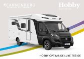 Hobby camper Optima De Luxe T65 GE model 2024 exterieur front zwart