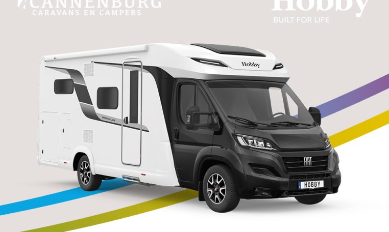 Hobby camper Optima De Luxe T65 GE model 2024 exterieur front zwart