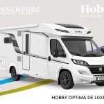 Hobby camper Optima De Luxe T70 F model 2024 exterieur front wit 2024