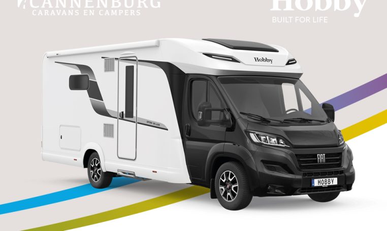 Hobby camper Optima De Luxe T70 F model 2024 exterieur front zwart 2024