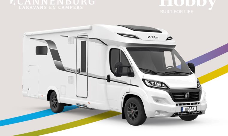 Hobby camper Optima De Luxe T70 GE model 2024 exterieur front wit 2024