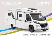 Hobby optima de luxe T75 HGE camper model 2024 exterieur voor wit 2024