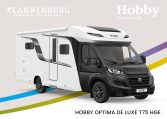 Hobby optima de luxe T75 HGE camper model 2024 exterieur voor zwart