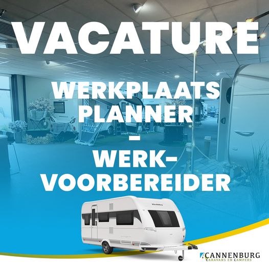 Facebook post afbeelding vacature werkplaats planner cannenburg caravans en campers