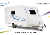 caravelair Alba 366 caravan modeljaar 2024 buitenkant